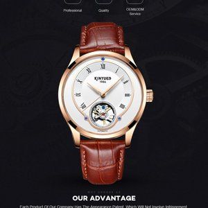 Automatic mechanical watch men luminous